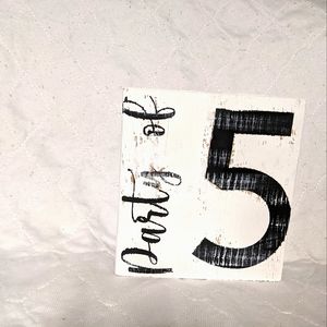 Hand painted wood decor